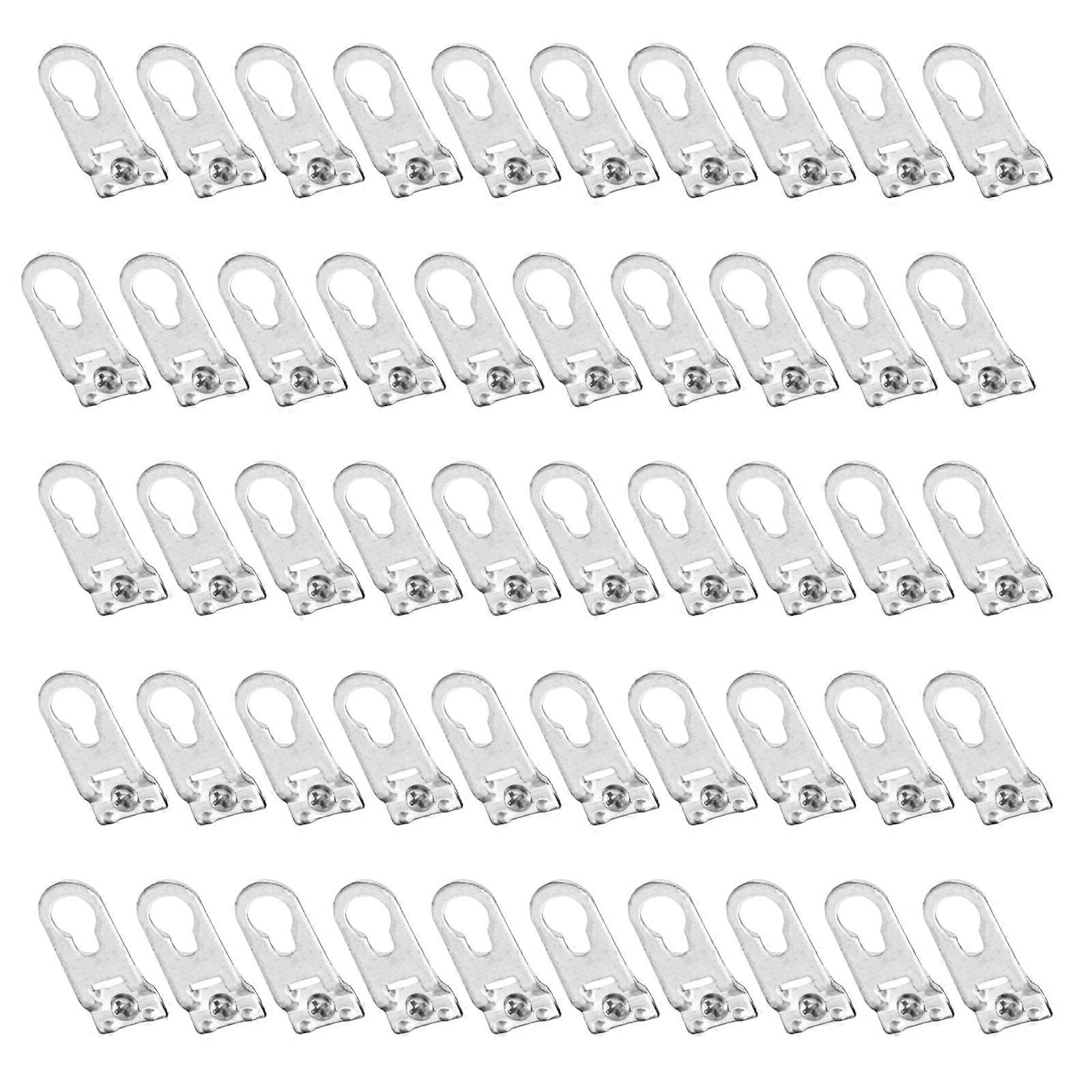 50pcs Picture Frame Mounting Hooks With Screws For Easy And Secure Installation In Art Galleries Or Exhibitions Multicolor