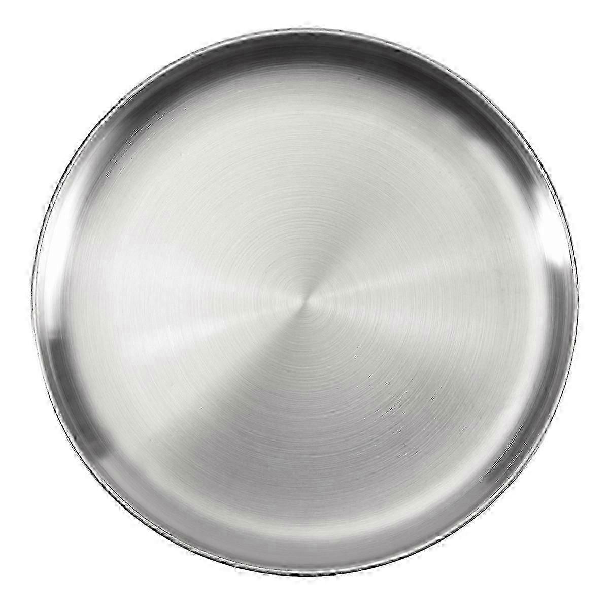 30cm Stainless Steel Bone Spitting Dish Silver Shallow Tray