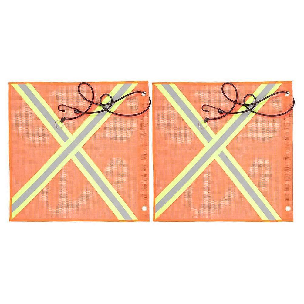 Warning Flag for Garage Reflective Safety Flag Mesh 2Pcs Durable Use