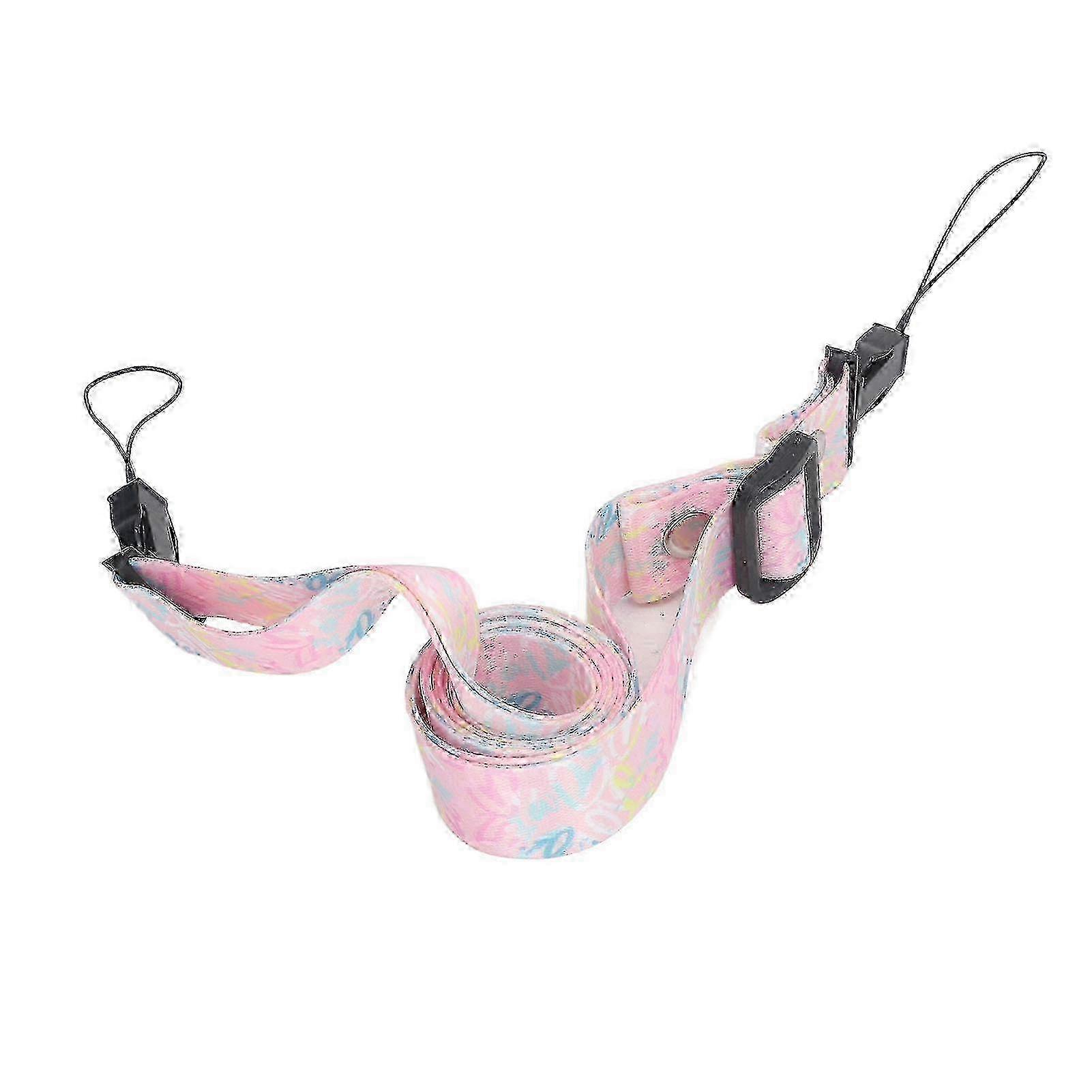 1.2m Camera Strap Belt Printed Pattern Multifunctional Shoulder Neck Strap for Polaroid Mini 12 11 8 9 Camera Pink Graffiti