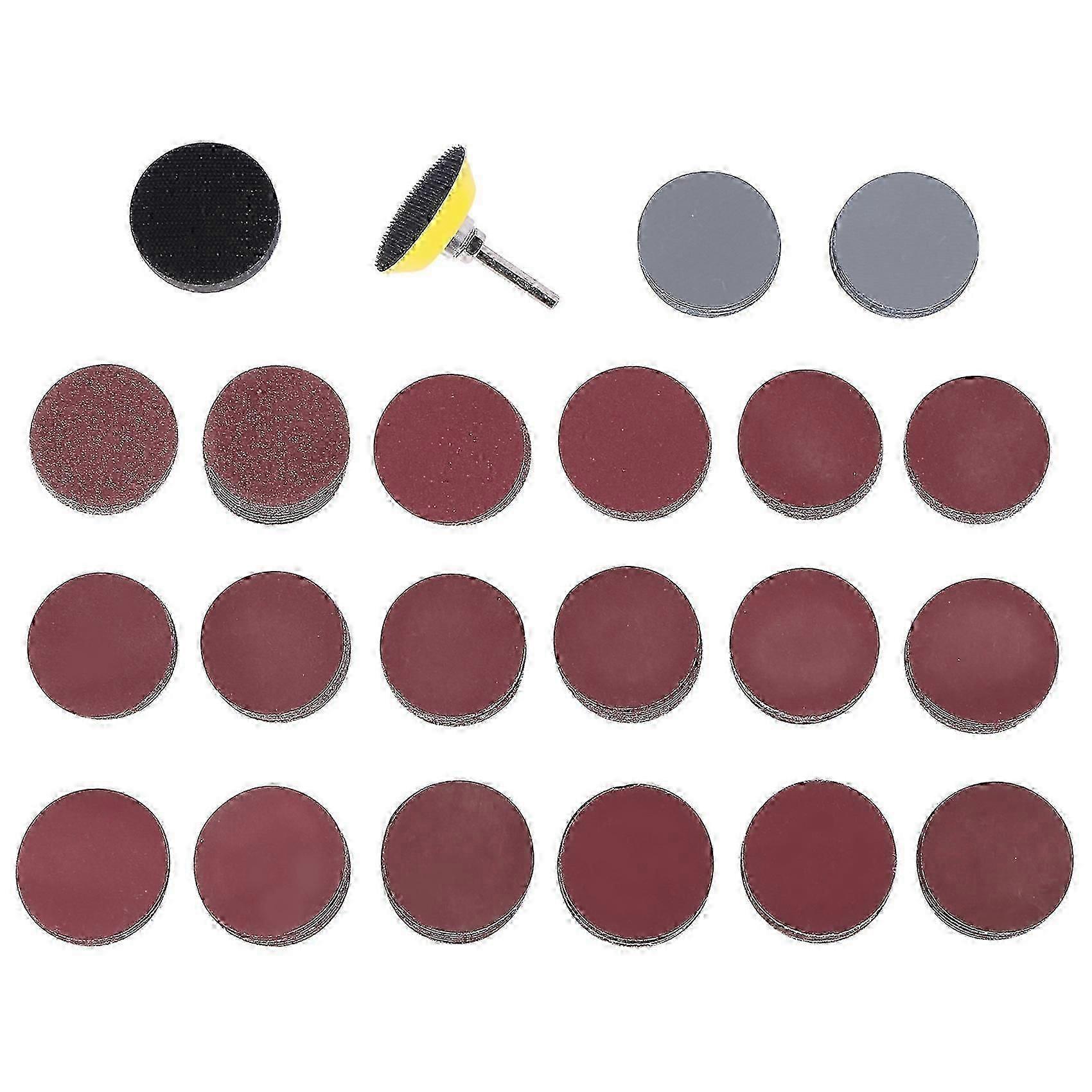 200 قطعة 50 مم 2 بوصة ساندر قرص أقراص سنفرة 80-3000 ورق حصى مع 1 بوصة جلخ البولندية لوحة لوحة