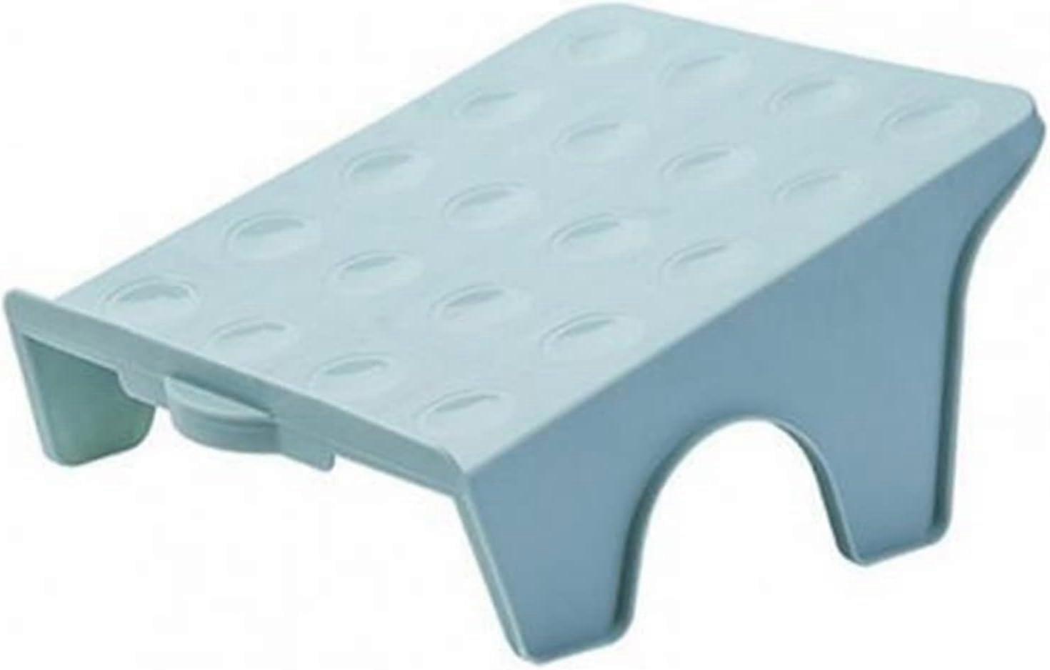 Shoe Organizer Rack with AntiSlip Double Layer Slots for Space Saving Storage, Blue One Size