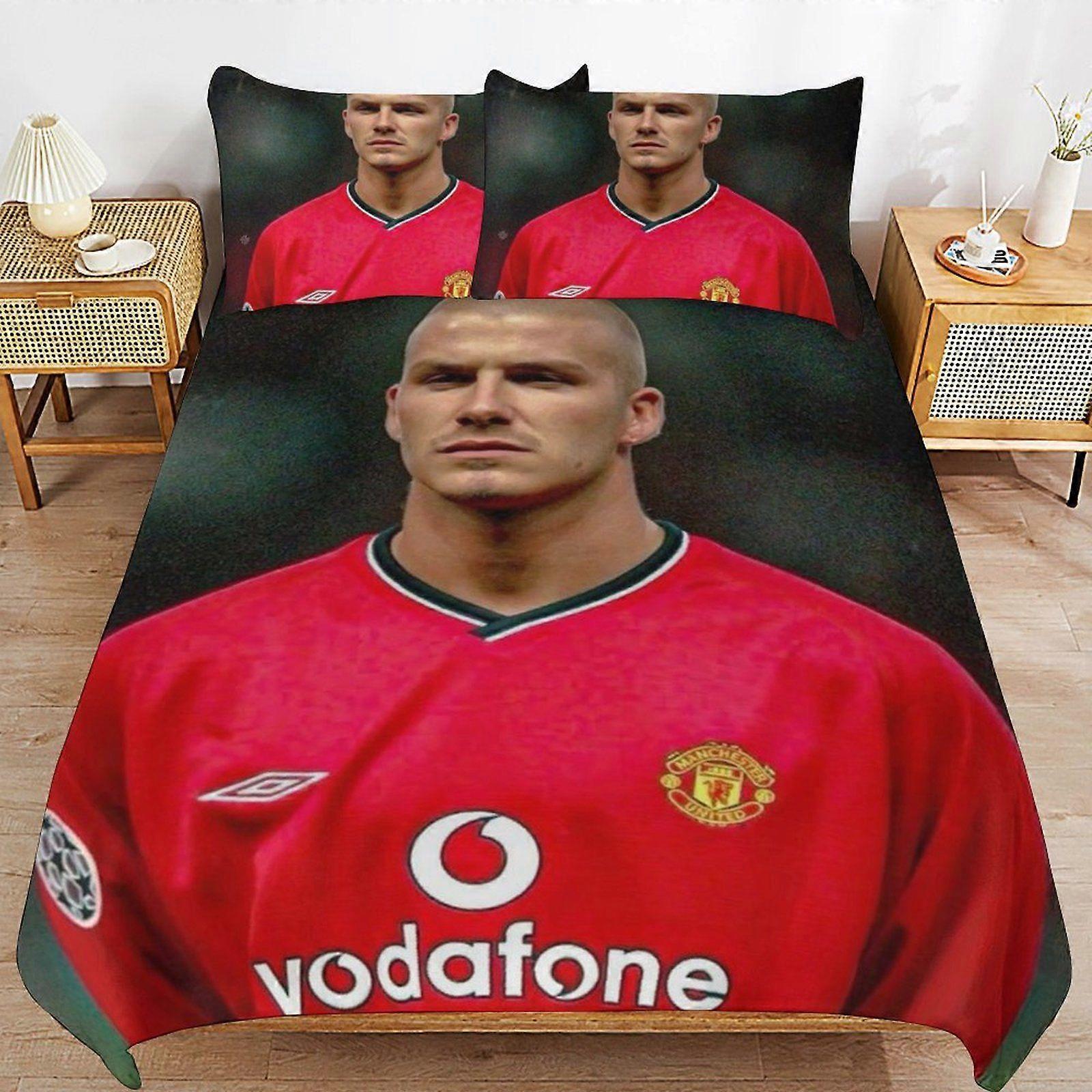 q172 David Beckham Convenient Use Cozy Feel Secure Zip Smooth Threading Duvet Cover Sets Ideal for Home b172