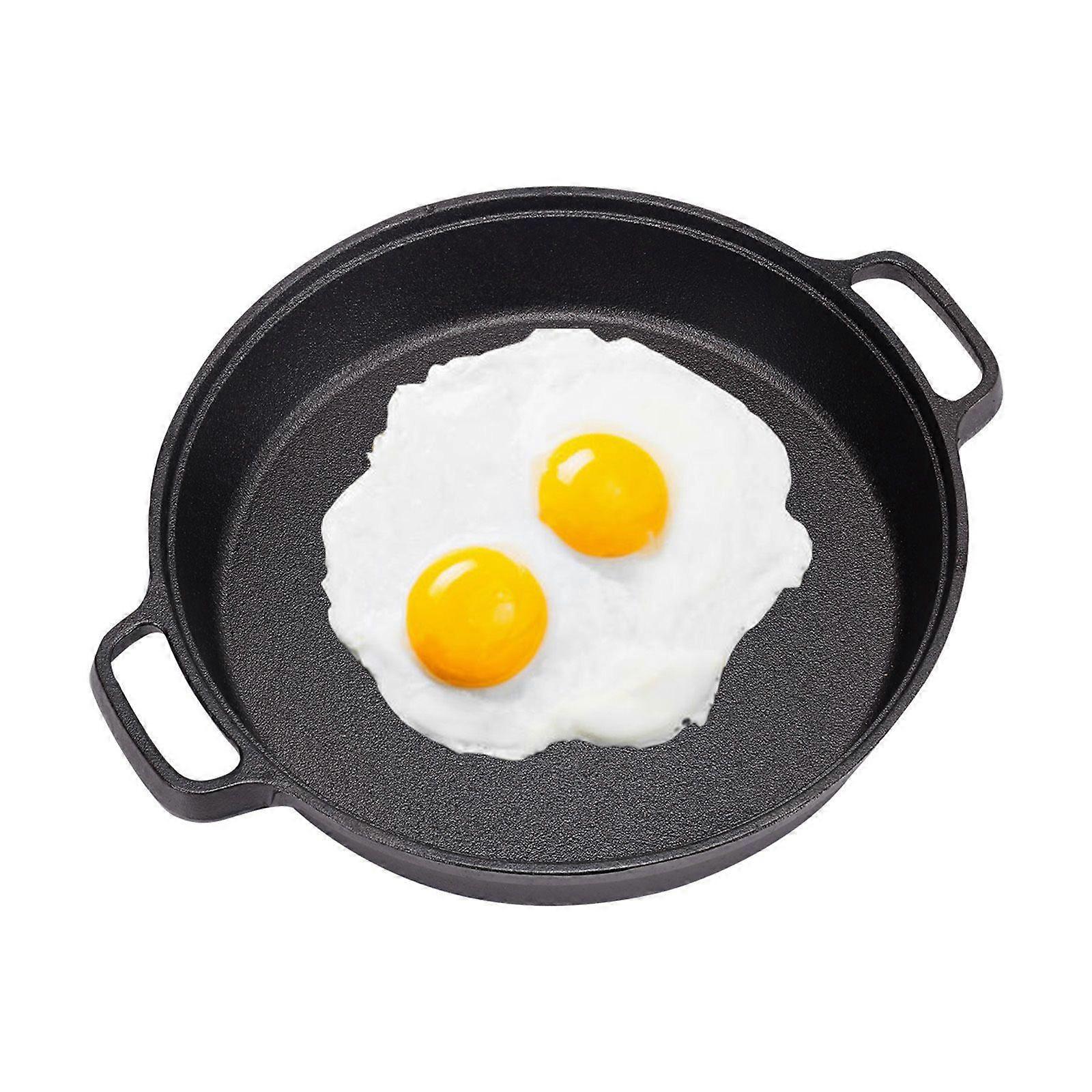 Black Pre-Seasoned Cast Iron Pan