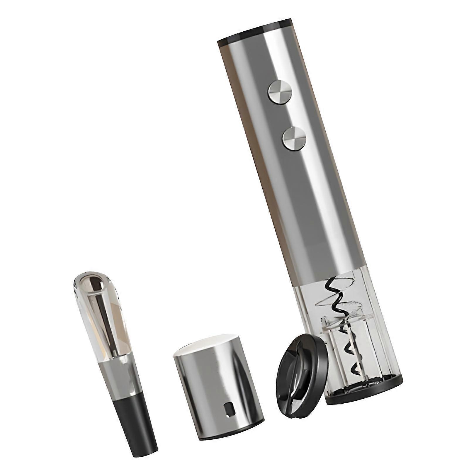 Rechargeable Electric Wine Opener Set Ergonomic Handle Comfortable Grip LED Light Automatic Corkscrew for Home Parties Multicolor