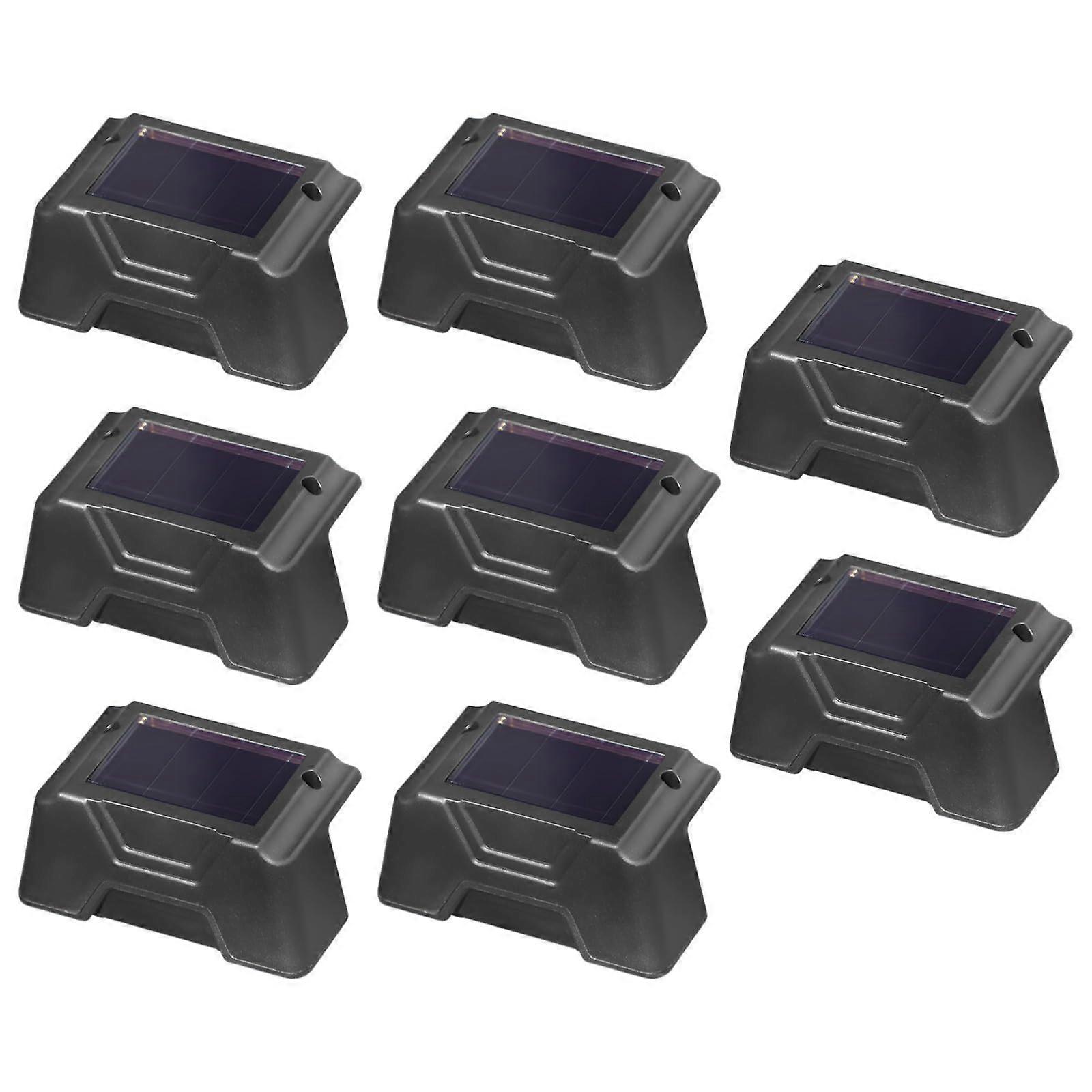 Solar Step Lights Outdoor LED, 8Pack IP65 Waterproof with AutoOn Sensor, Color Changing for Stairs and Walkways