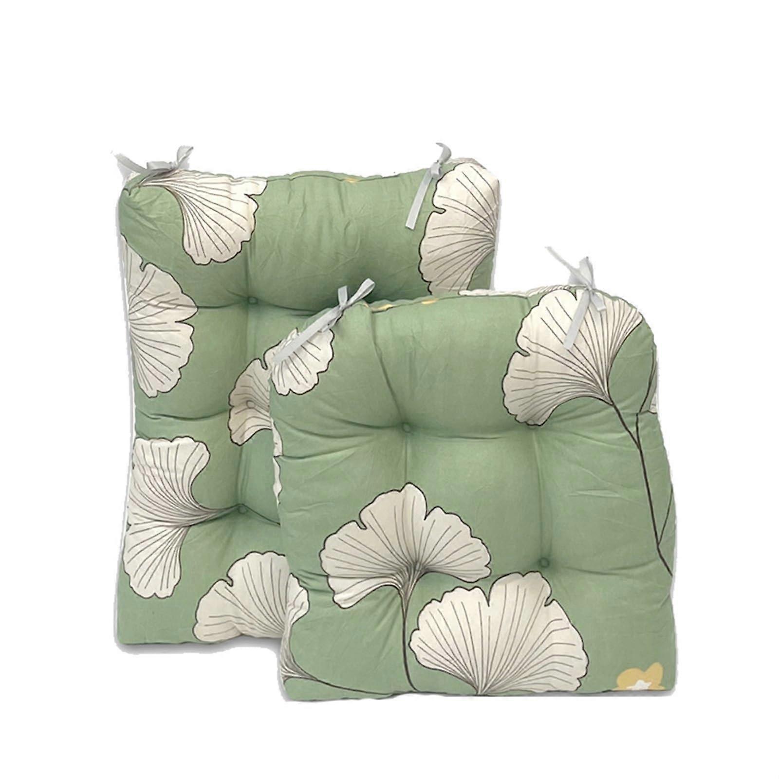 NonSlip Patio Chair Cushion Set with  Back Tufted Design, Plush Padding and FadeResistant Fabric