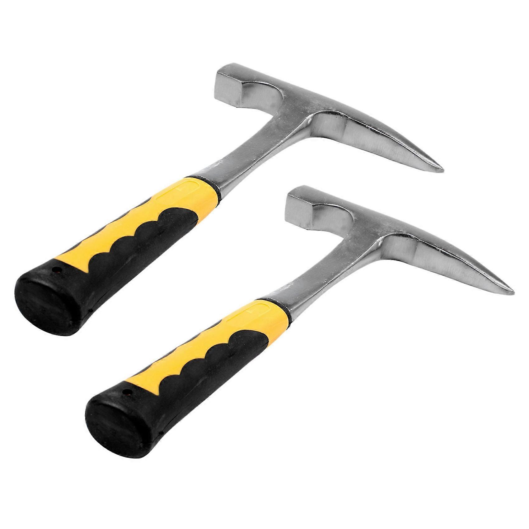 2X Geological Exploration Hammer Pointed Mineral Exploration Geology Hammer Hand Tool Pointed Mouth