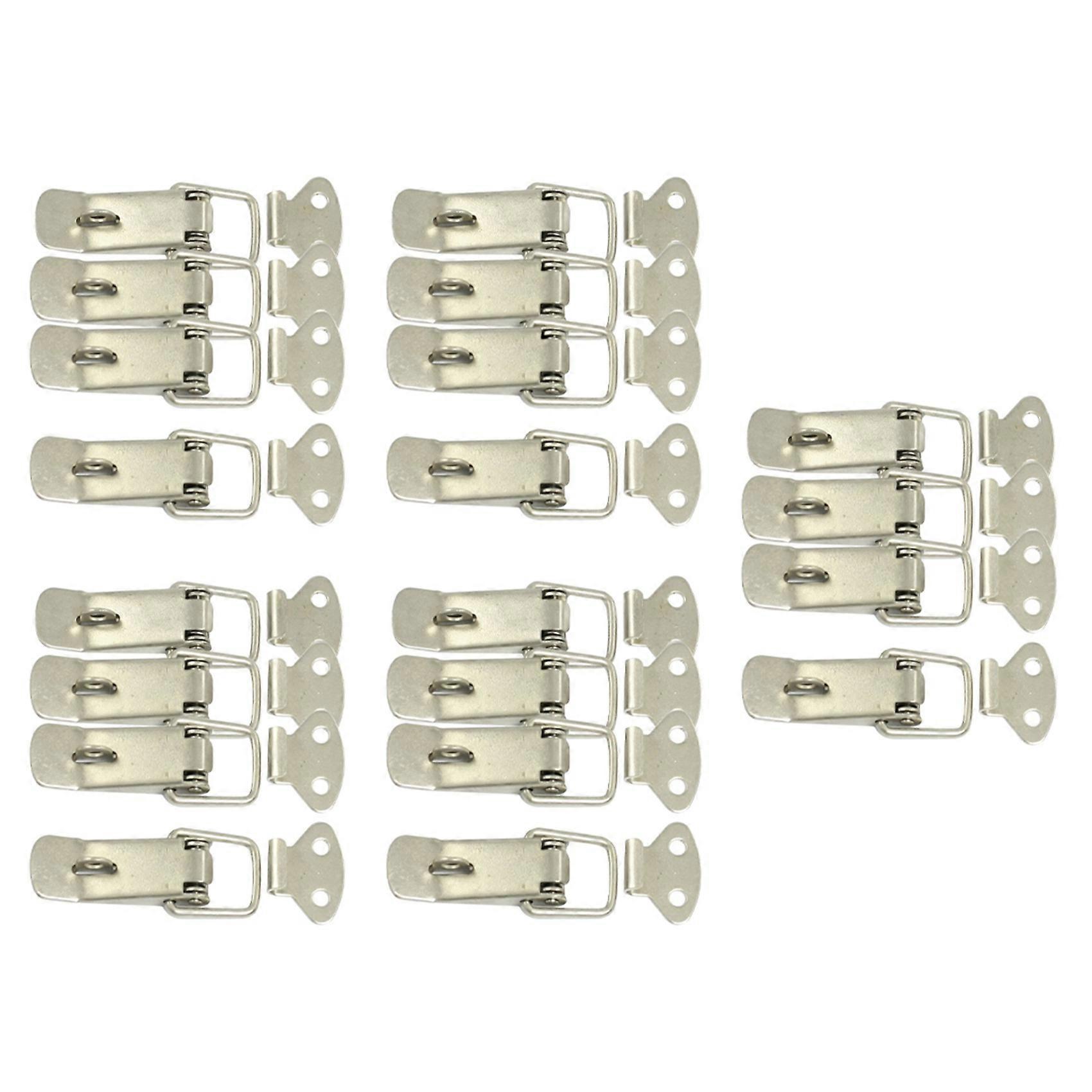 20 Pcs Hardware Cabinet Boxes Spring Loaded Latch Catch Toggle Hasp