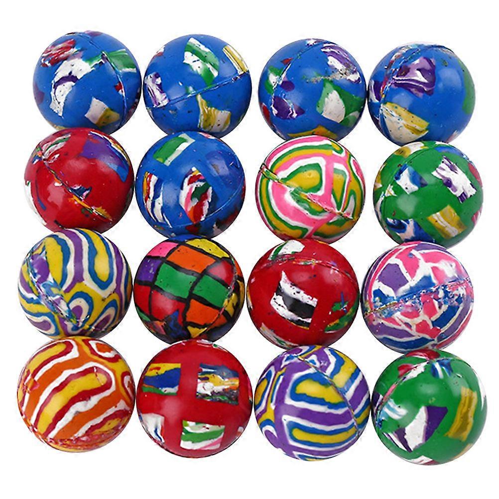 Rubber Bouncy Balls 100Pcs Assorted Color Playing Ball Toy for Kids Jumping Fun