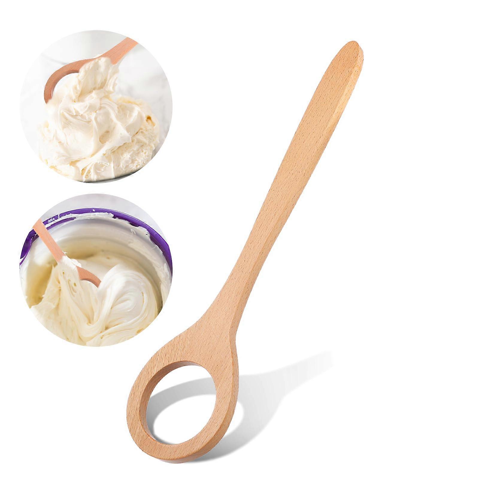 12 Inch Wooden Danish Dough Whisk for Bread Baking, Ergonomic Handle Sourdough Mixer Tool