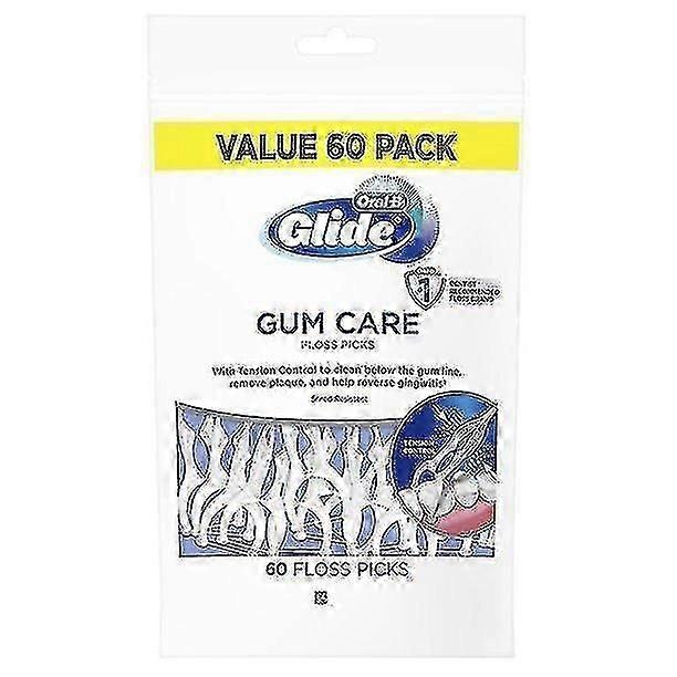 オーラルbグライドガムケアフロスピック、テンションコントロール、60 Ctの