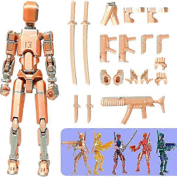 T13 Action Figure, Titan 13 Action Figure 3D Titans Figure, 3D Printed Action Figure Nova 13 Action Figure, Multi-Articular Action Figures Colorful