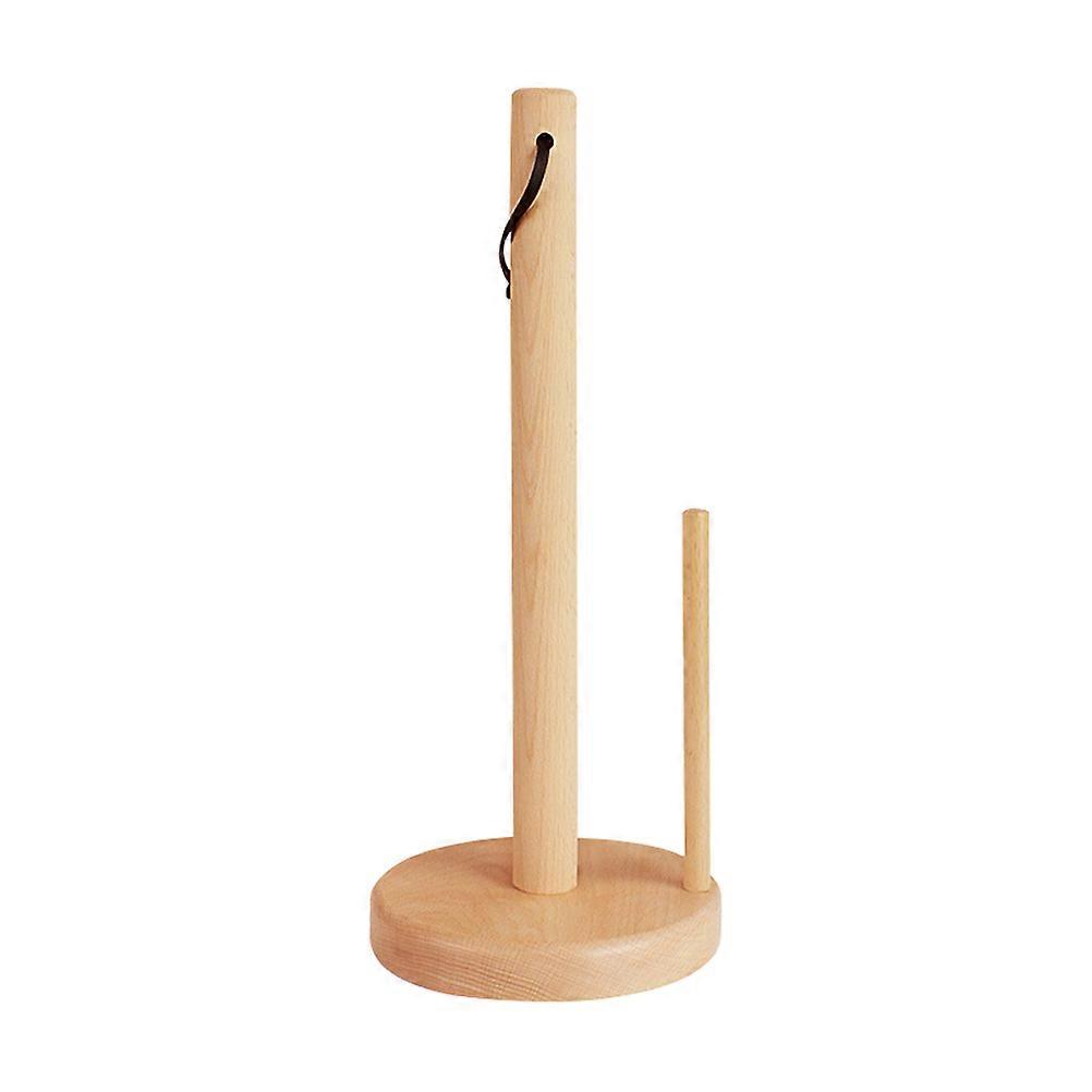 Vertical Tissue Holder Wooden Roll Paper Rack for Storage 2Pcs