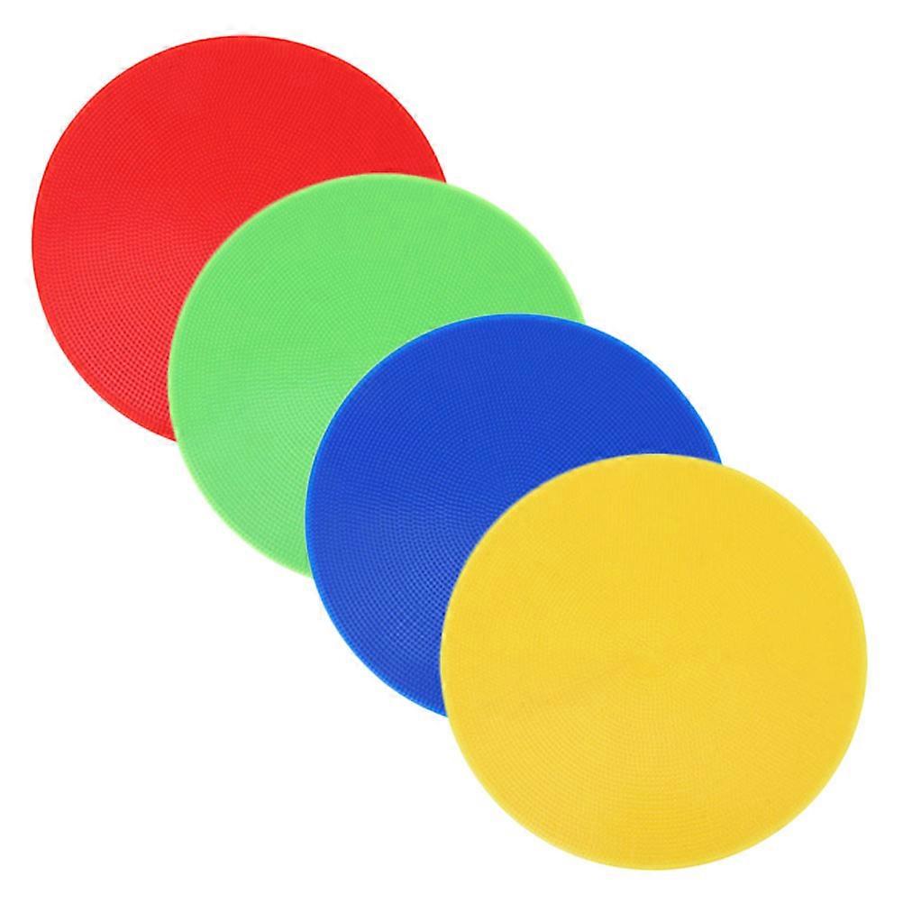 Colored Spot Markers For Sports 4Pcs Durable PVC Circle Dots Perfect For Classroom Use And Field Organization In Various Sports
