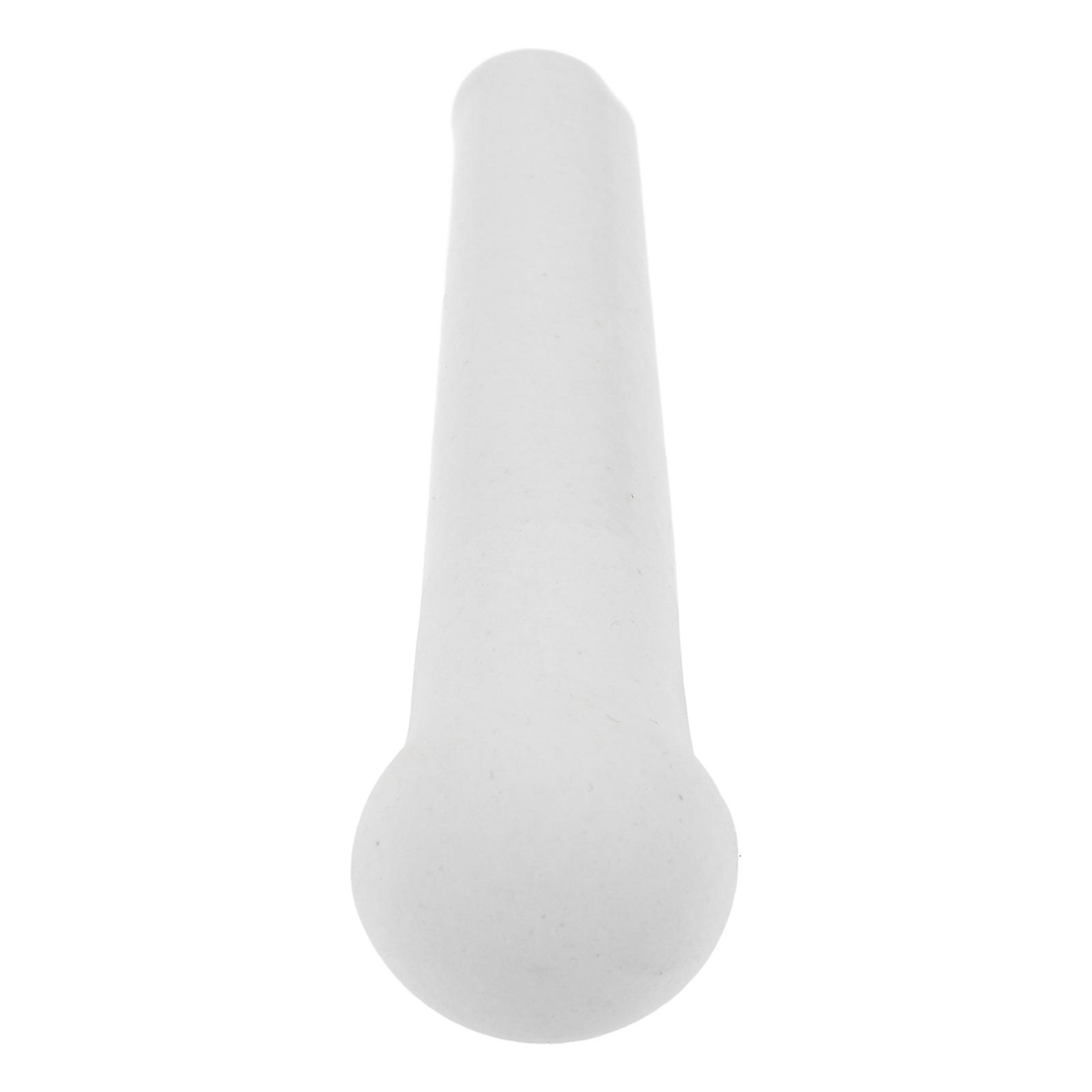 Kitchen Garlic Pestle Ceramic for Grinding Practical White Masher Stick