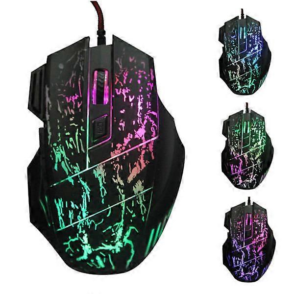 RGB Gaming Mouse / Computer Mouse with 7 Buttons multicolor