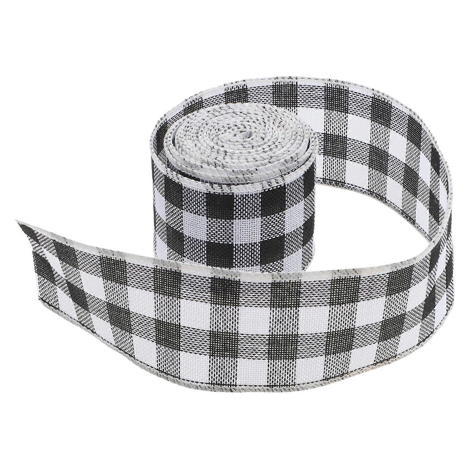 Fabric Ribbon Burlap Ribbon for Present Wrapping 1 Roll Christmas