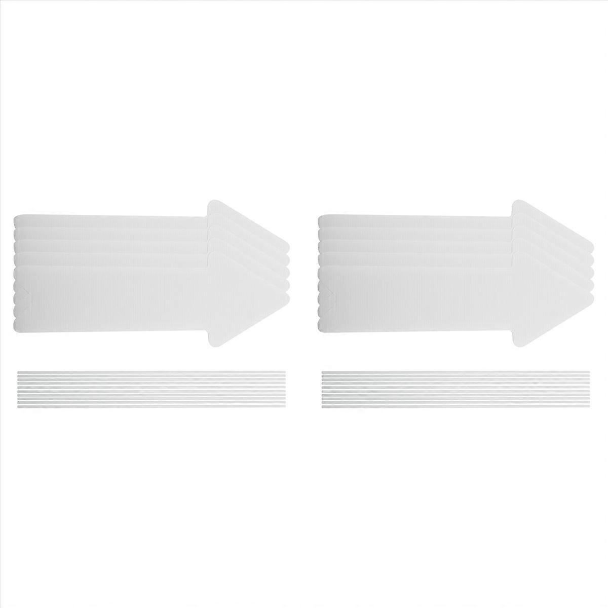 5 Pack White Blank Wedding Directional Yard Signs, Yard Signs