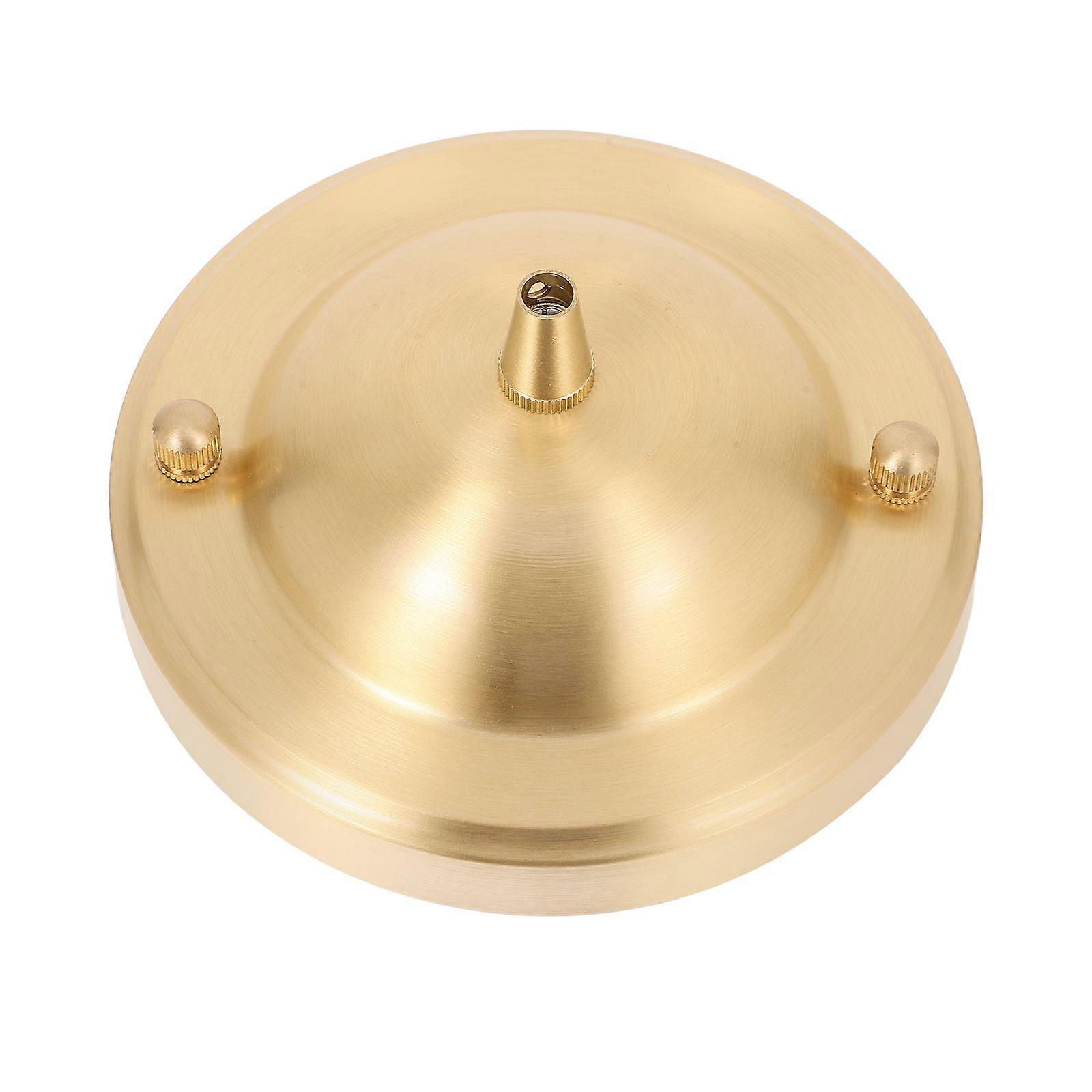 Copper Ceiling Plate Ceiling Light Cover Plate Golden Round 1Pcs