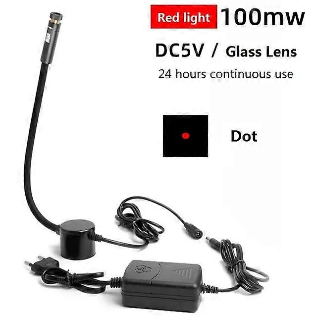 EU/com Plug Led Sewing Light Infrared Positioning Lamp Red/Green 100MW Black Magnetic Base Dot/Line/Cross for Factory,Craft