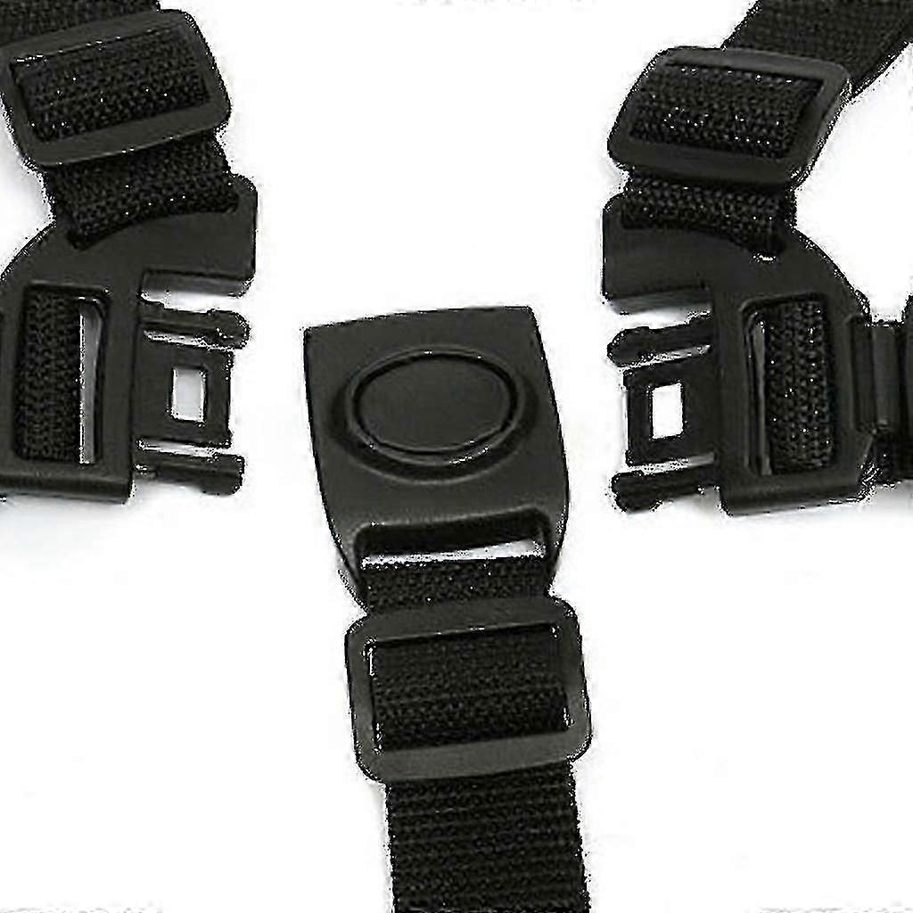 5 Point Safety Belt for Child Pushchair - Adjustable Black