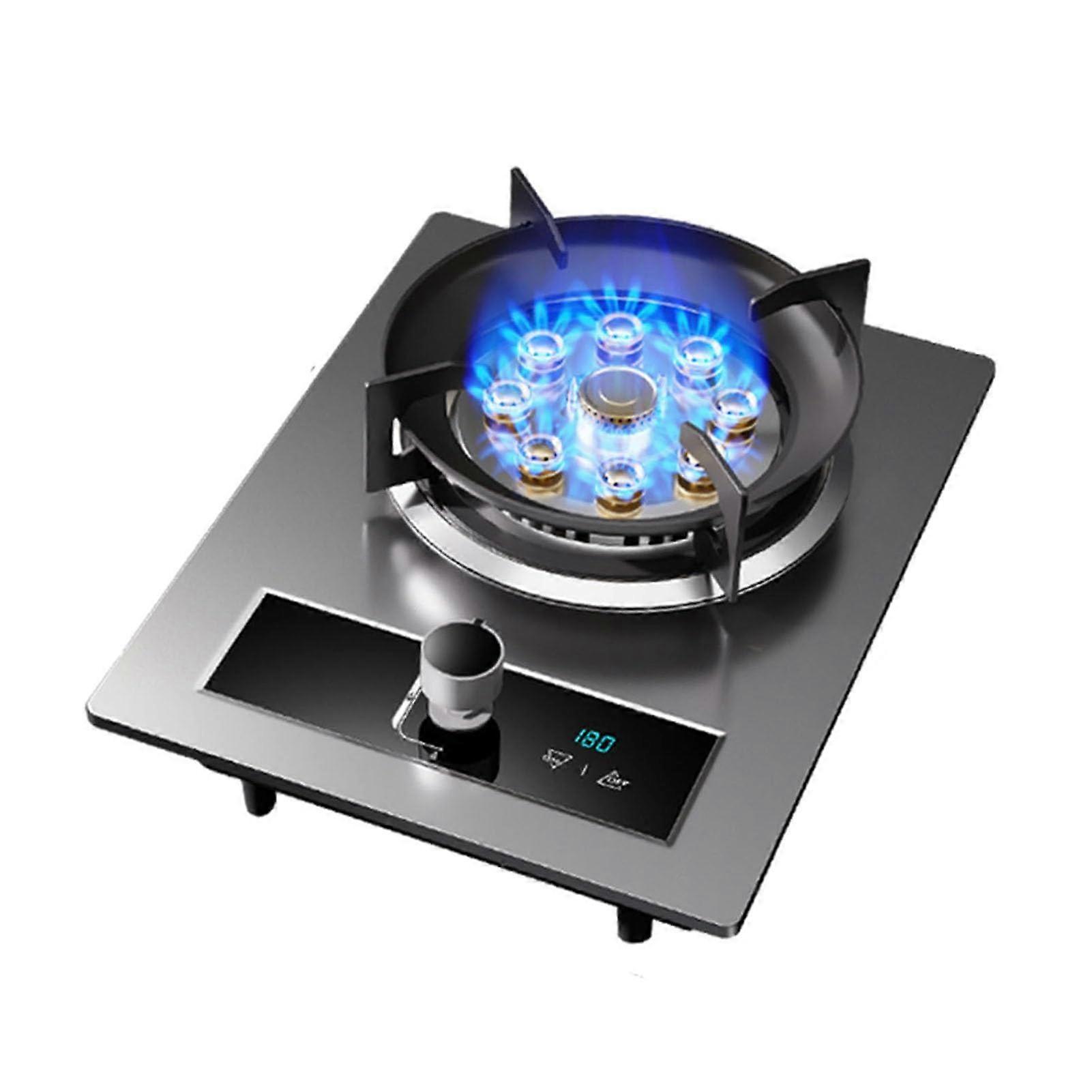 Portable LPG Gas Stove with Safety Lock, 180Min Timer and Flameout Protection for Home Camping