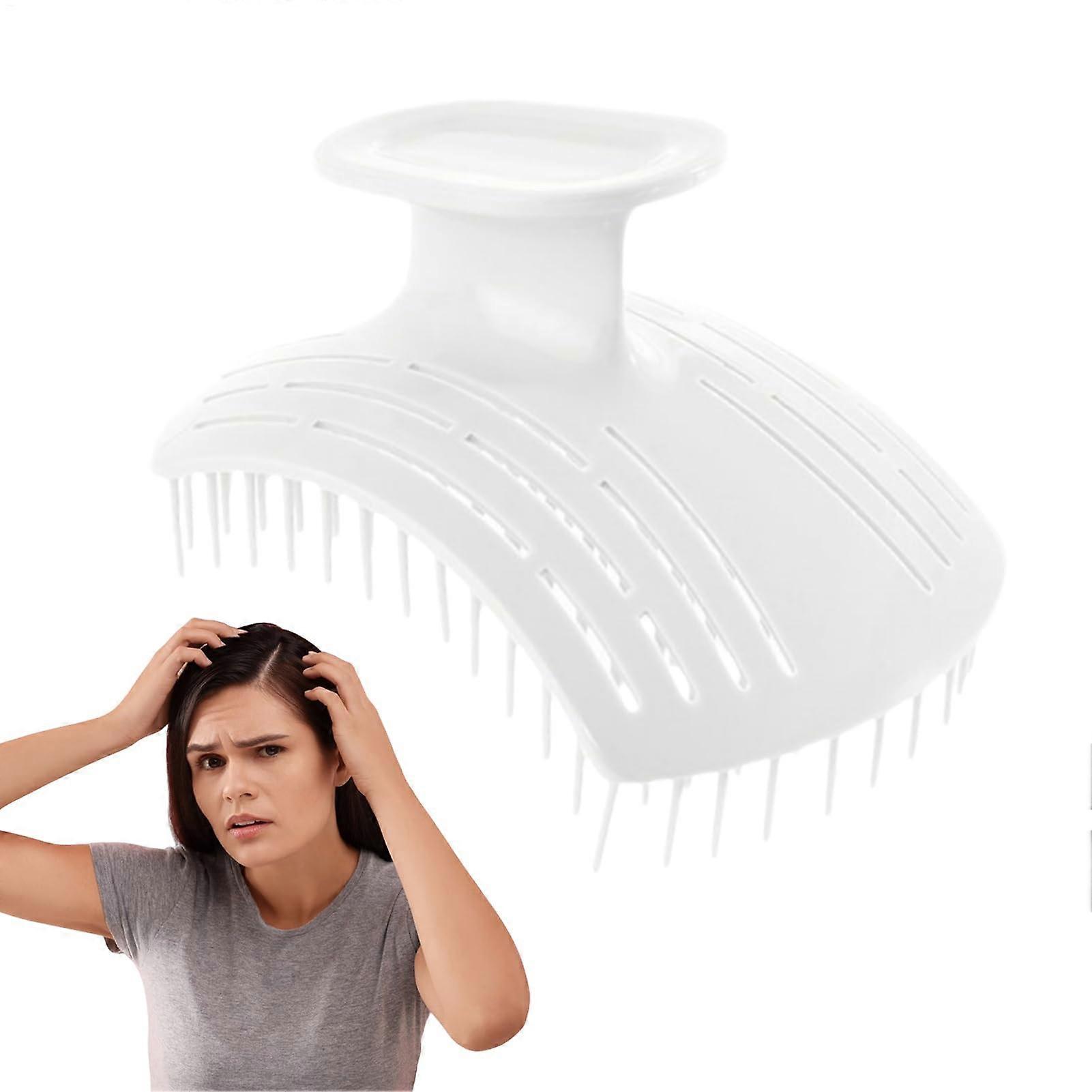 Scalp Massager Brush for Hair Growth and Deep Cleaning, Silicone Scrubber with Non‑Slip Grip