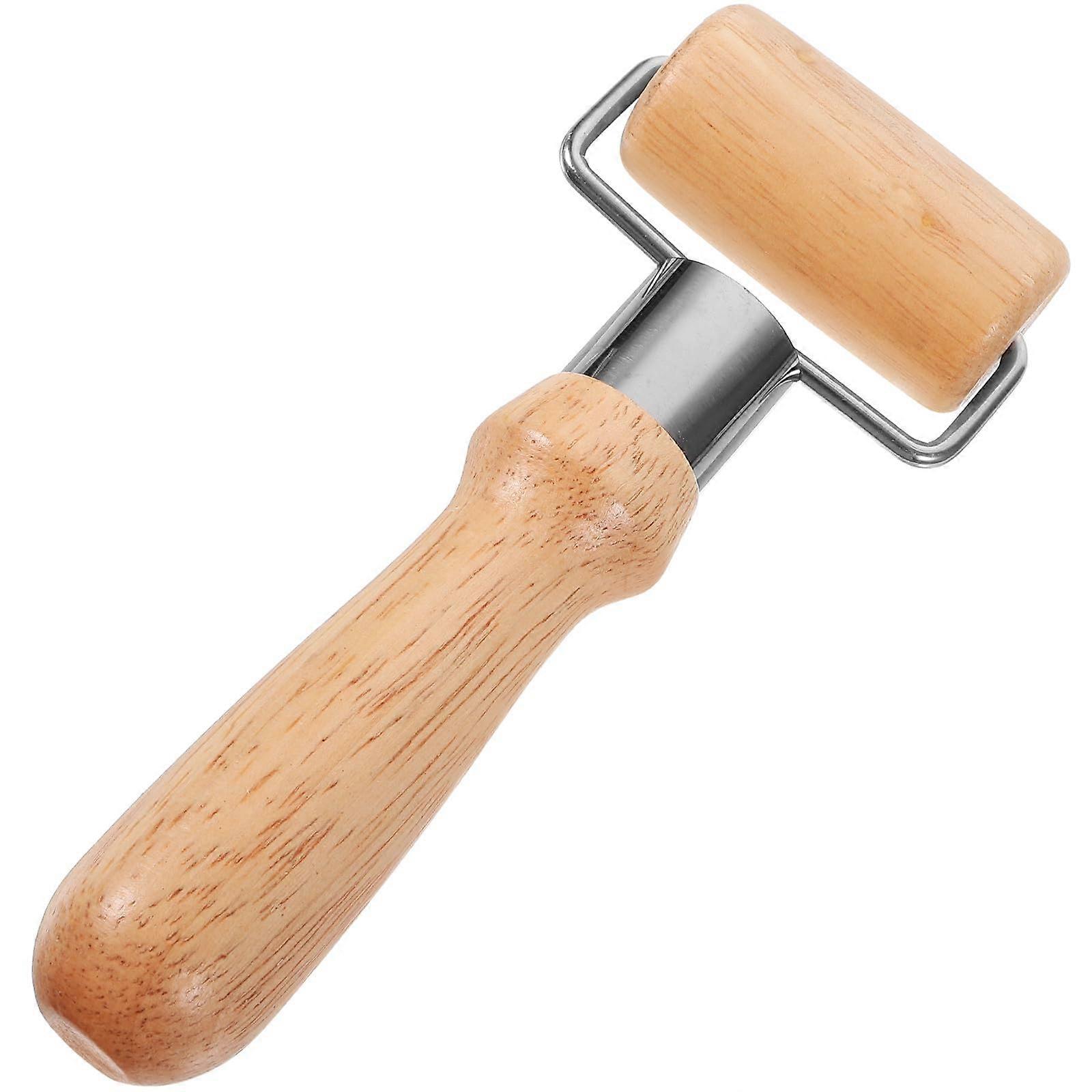 Small Wooden Rolling Pin for Baking Pastry Pizza Dough with Ergonomic Handle and Even Thickness