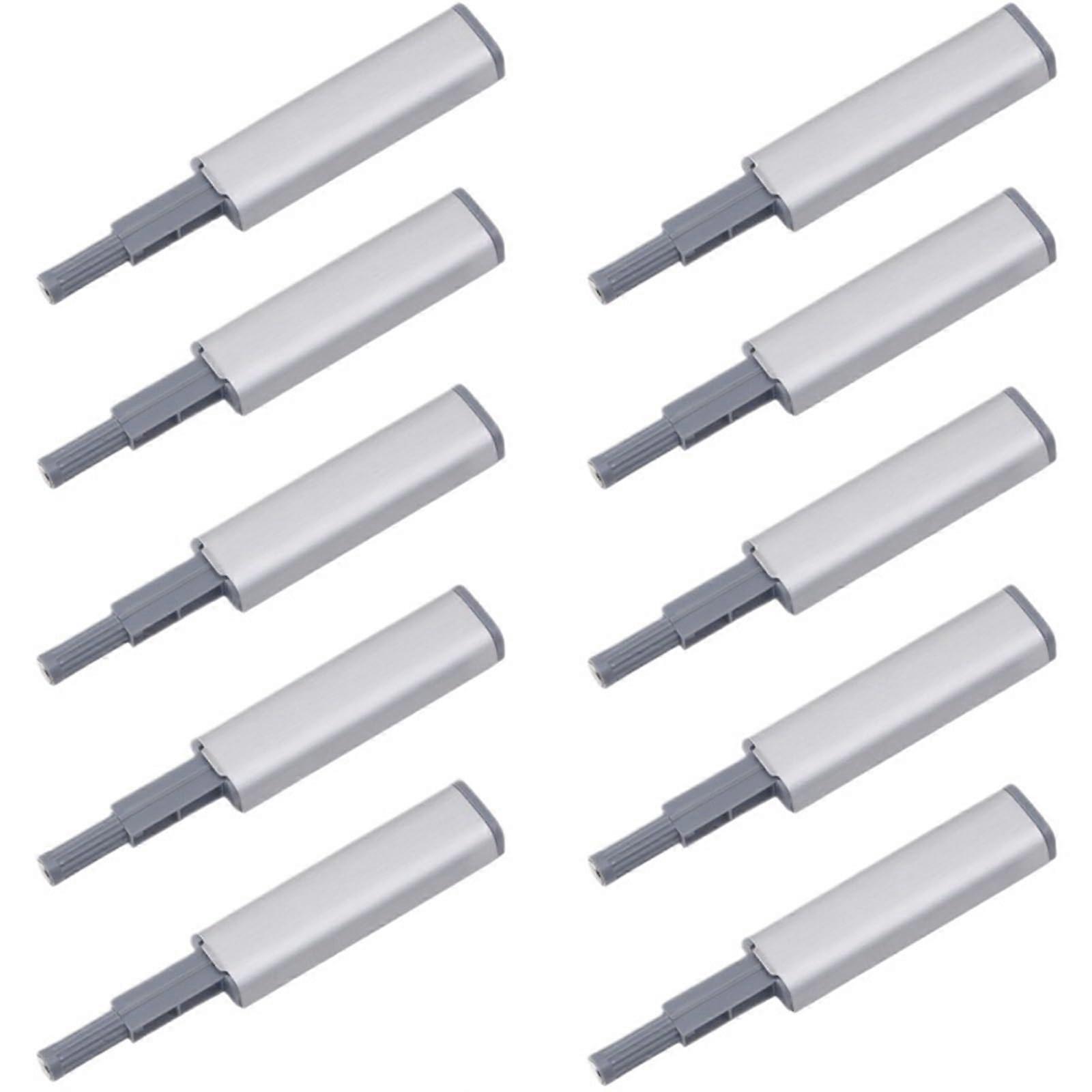 Magnetic Push Latch 10 Pack for Kitchen Cabinets, Touch Latch Hardware with PushtoOpen Design