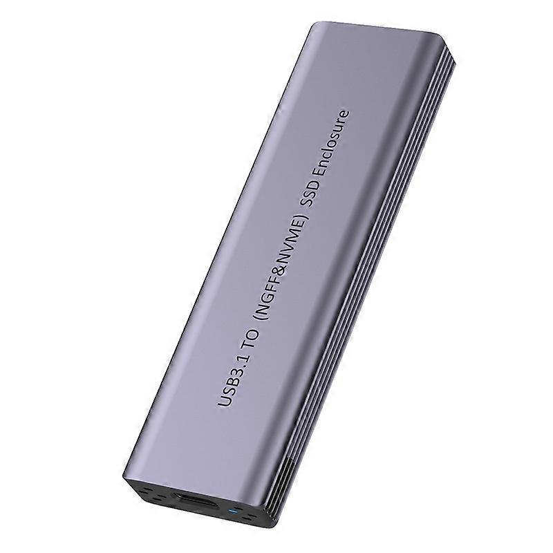 S186 USB3.1 10Gbps SATA SSD Case Aluminum Alloy NVME M.2 Computer External Hard Drive Enclosure