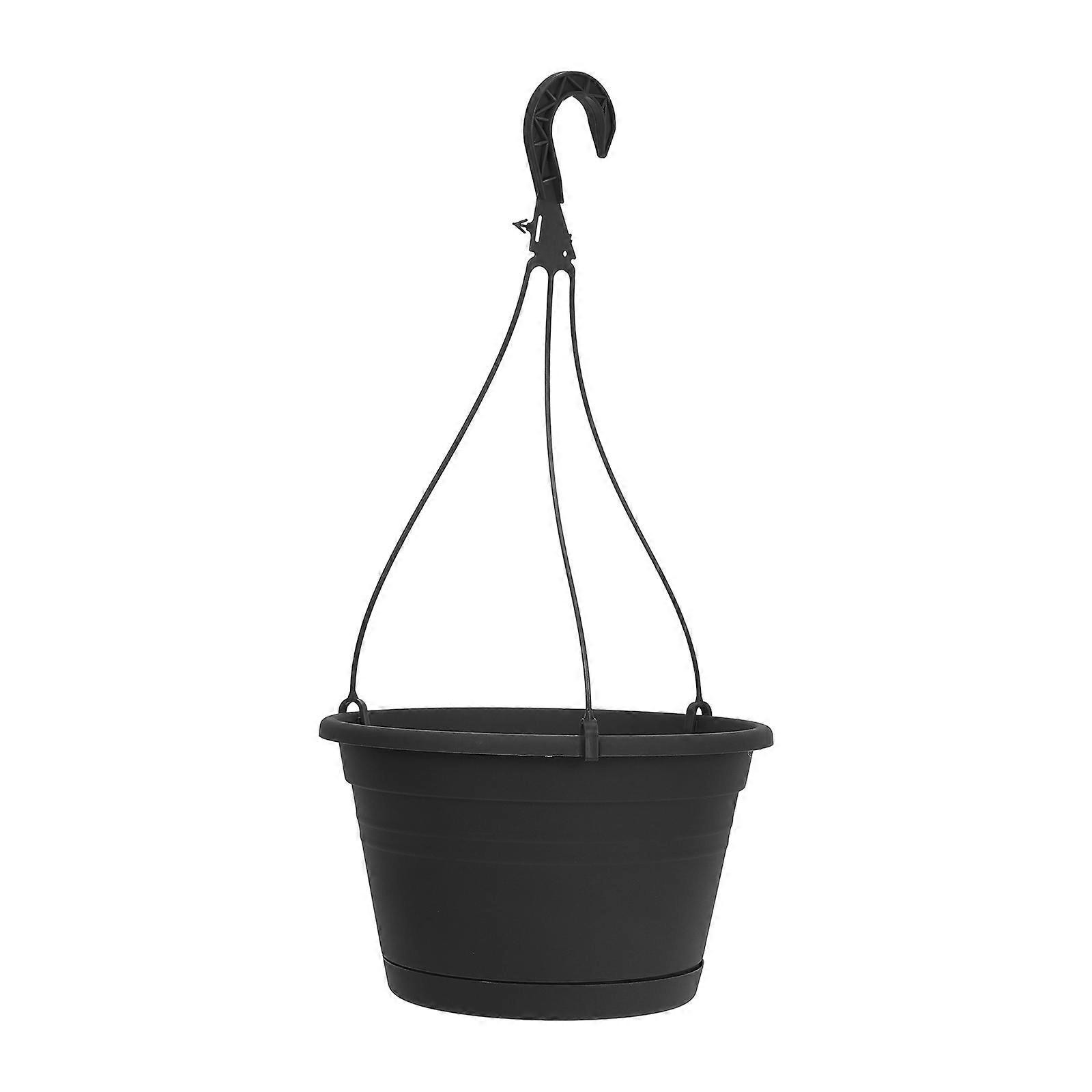 Decorative Hanging Flowerpot Plastic Pot for Decor 2Pcs Balcony Use
