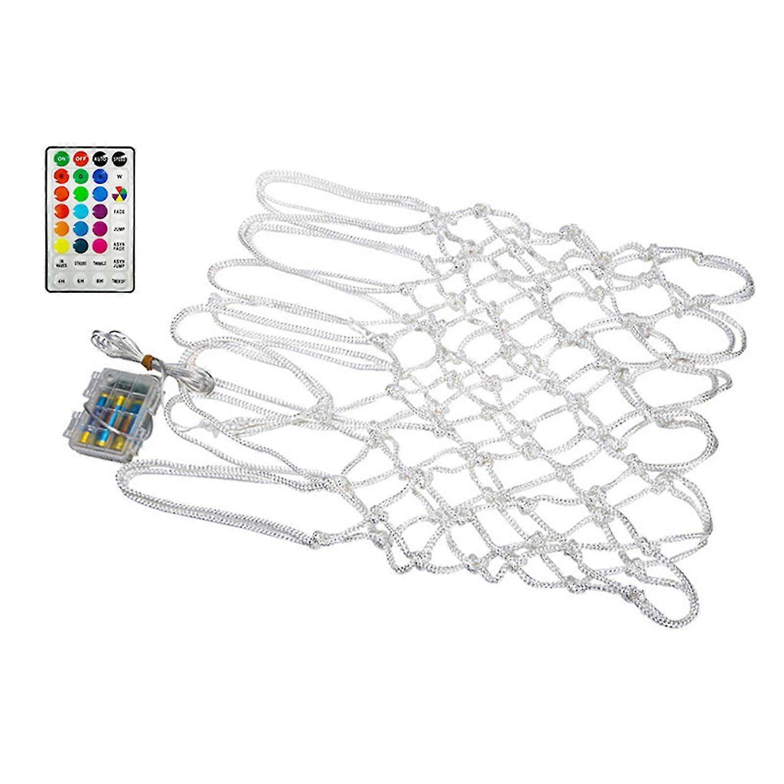 1 Set Led Basketball Net Standard Colorful Lights Timing Télécommande Light Up Basketball Net Sport Supplies