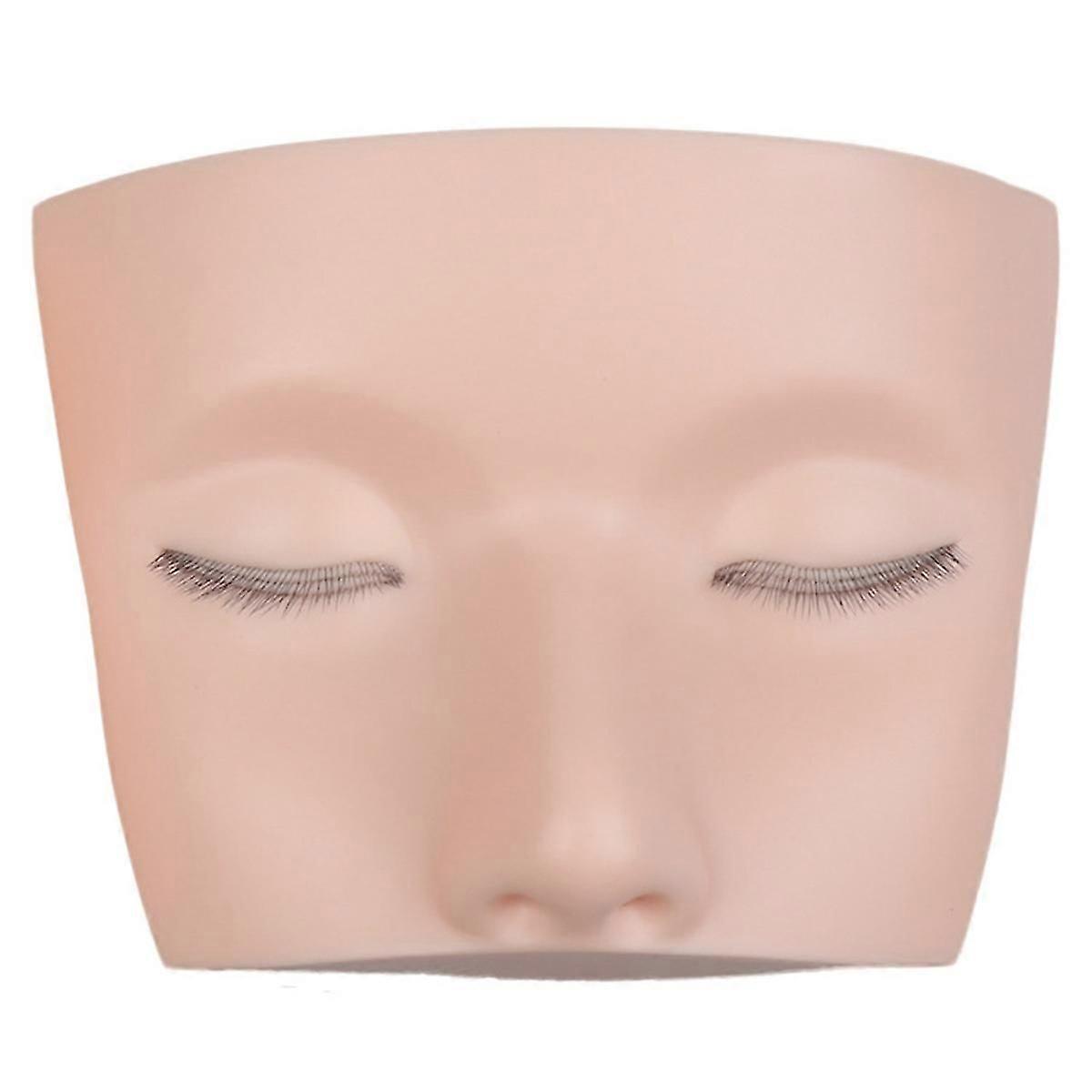 3 Layers Lashes Mannequin Head for Practice Lash Makeup Tool Extensions Eyelashes Grafting Training