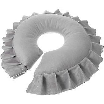 2 stuks gezichtsmassagekussens/massagekussens voor salongebruik, gemakkelijk schoon te maken, U-vormig, grijs, duurzaam.