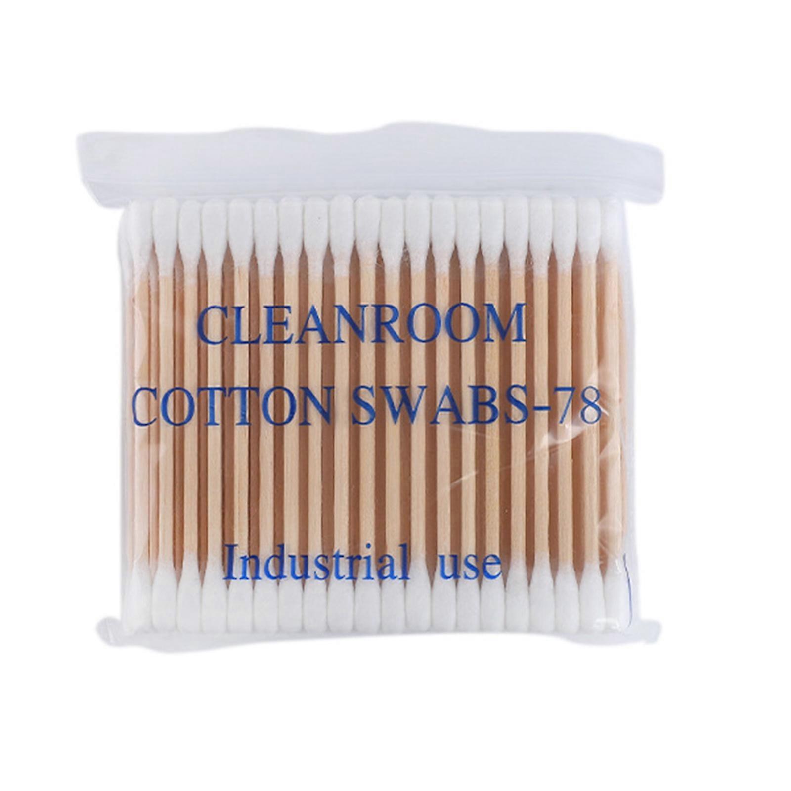 Wrapped 300 Cotton Applicators Long Wooden for Tasks Multicolor