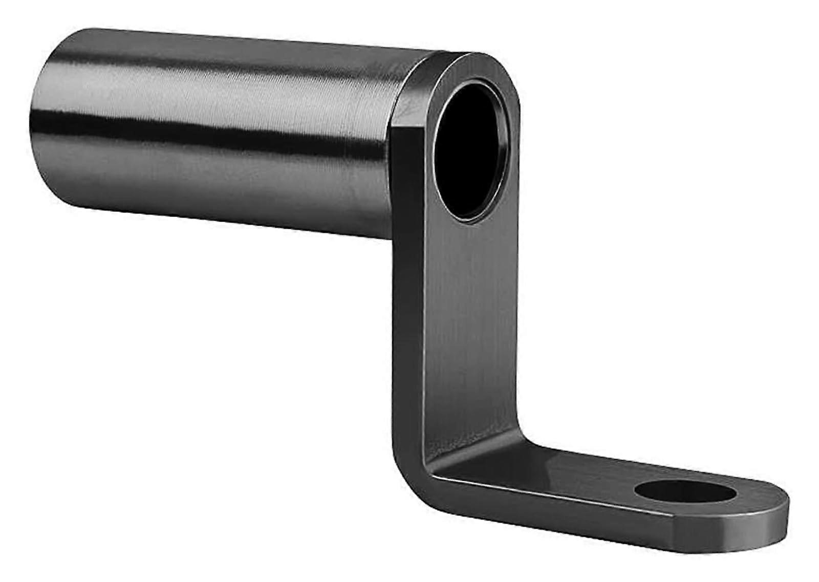 Motorcycle Mirror Extension CNC Aluminium Holder with Durable Stainless Structure Universal Black
