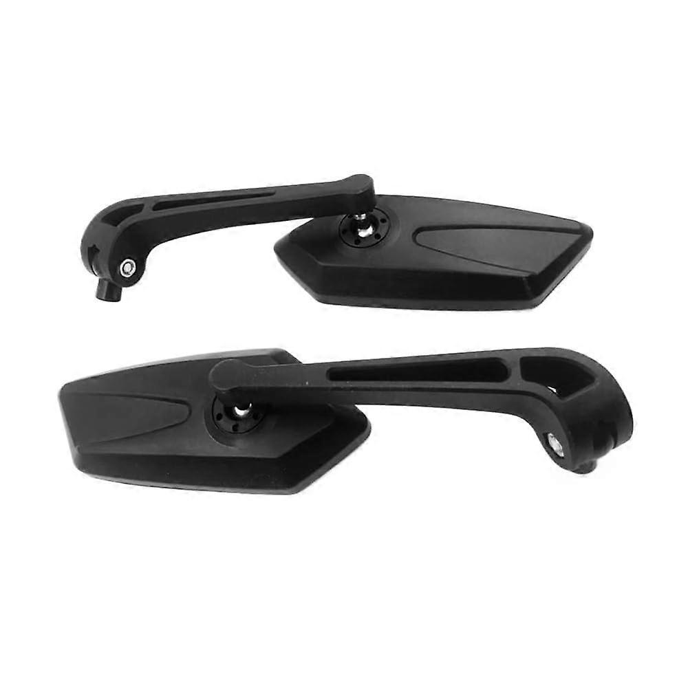 Motorcycle Rearview Mirrors Wide Angle Wind Resistant Bar End Pair 8mm 10mm Universal