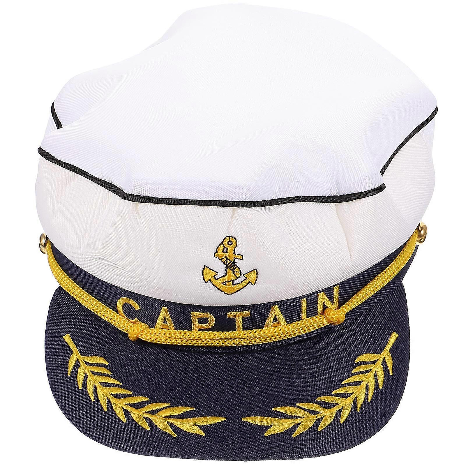 Navy Style Captain Sailor Hat For Costume Party With Decorative Function 1Pcs