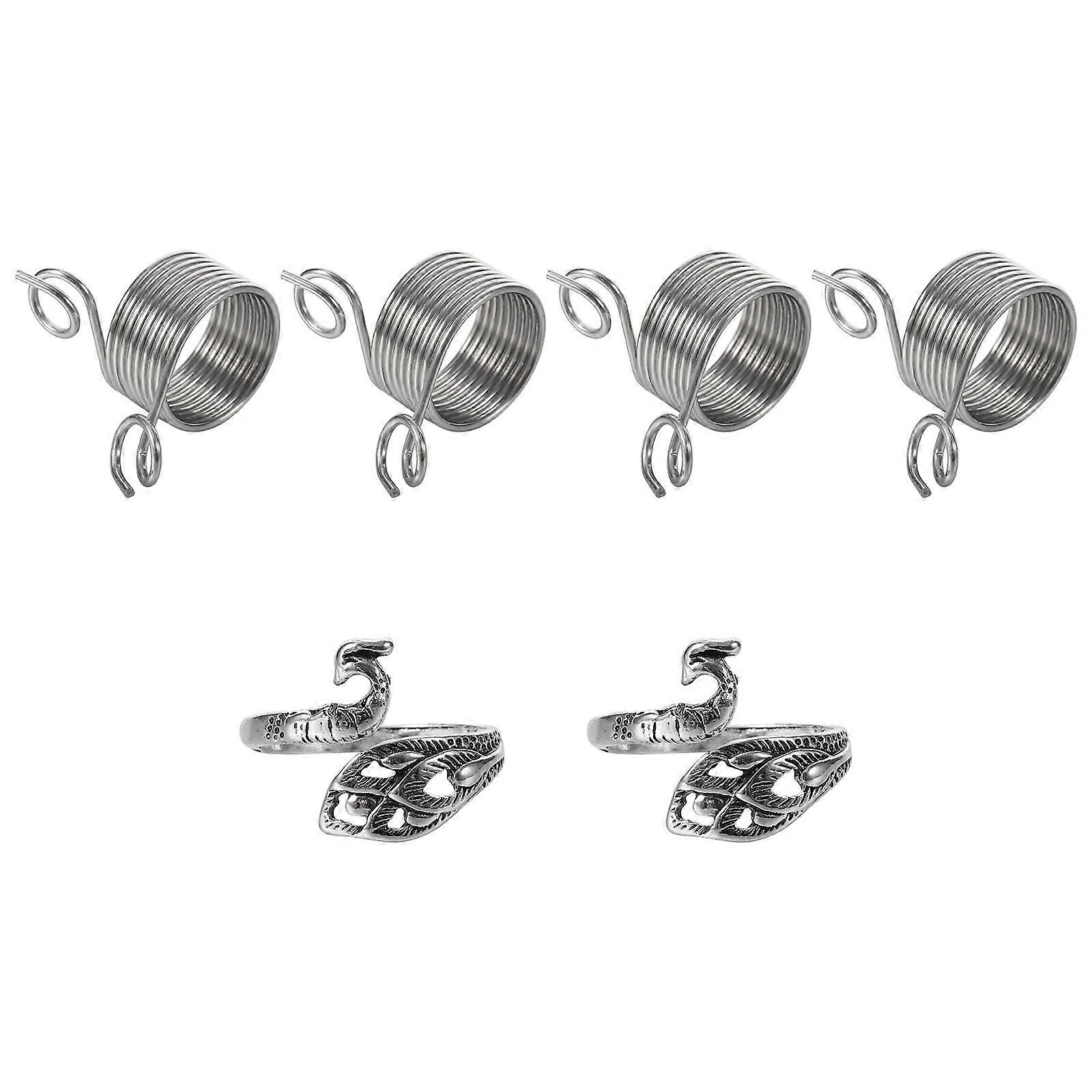 Metal Knitting Loop Ring Winder Elegant and Generous 2X1.5CM Gift Giving 1 Set