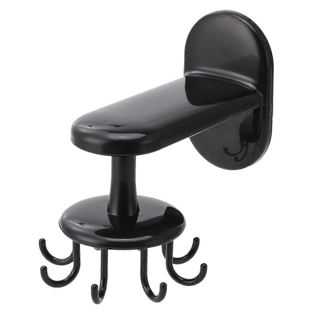 Kitchen Wall Hooks 360° Rotating Utensil Hanger, SpaceSaving NoDrill Adhesive Wall Mount