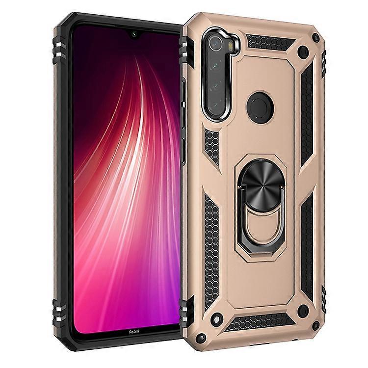 360° Rotatable Ring Kickstand Armor PC+TPU Hybrid Case for Xiaomi Redmi Note 8