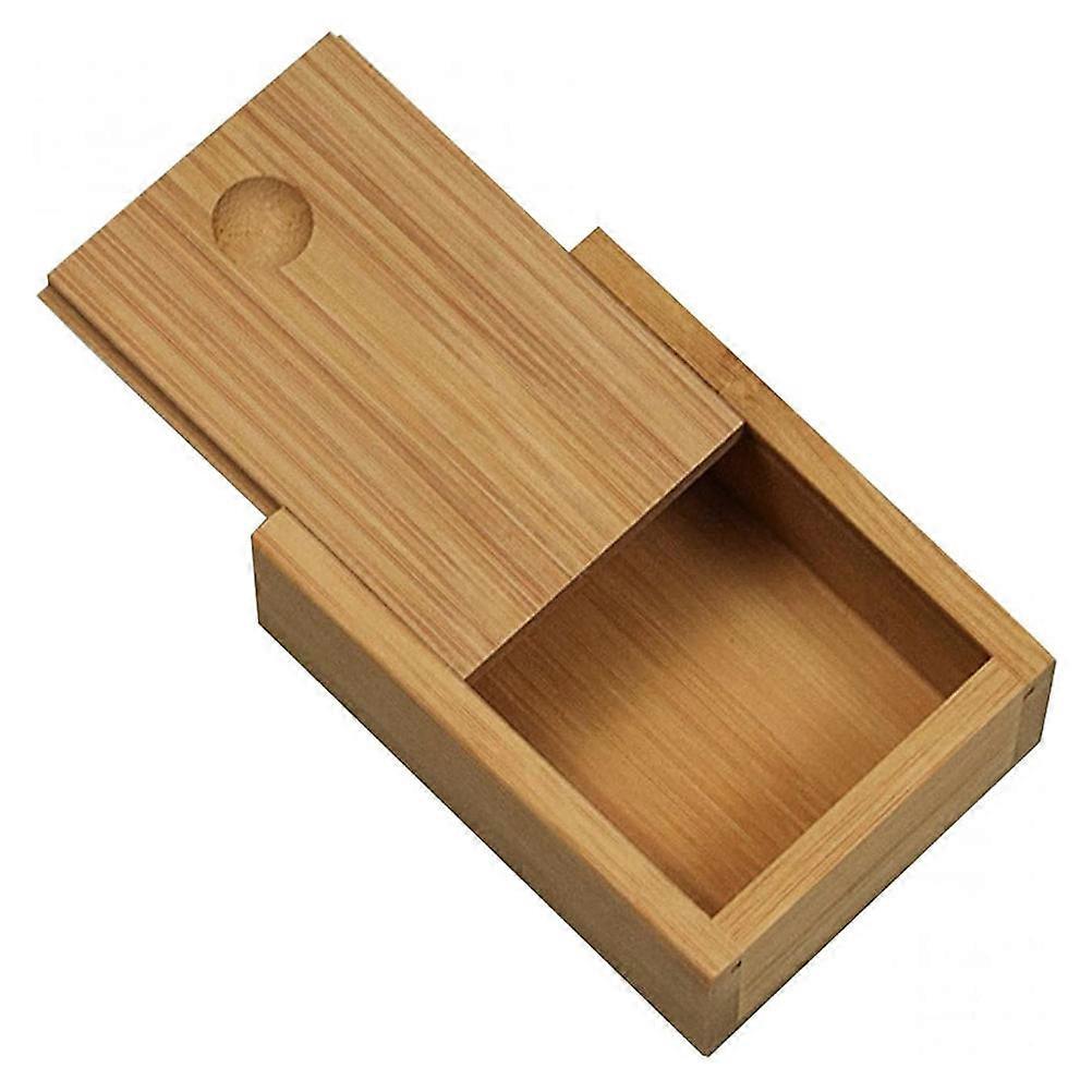 Bamboo Storage Boxes with Pull-Out Lid for Jewelry Storage 1Pcs