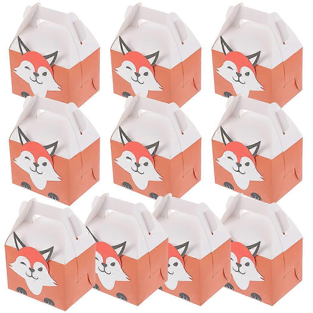 Cookie Boxes Baking Packing Boxes Animal Theme 15X11.5X8.5CM Carrying 20Set