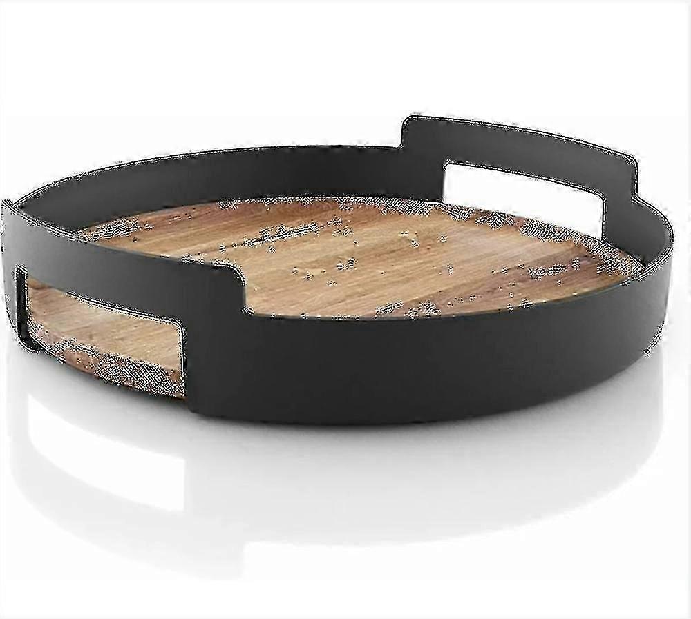 Black Nordic Kitchen Serving Tray with Simple and Timeless Design 25-26