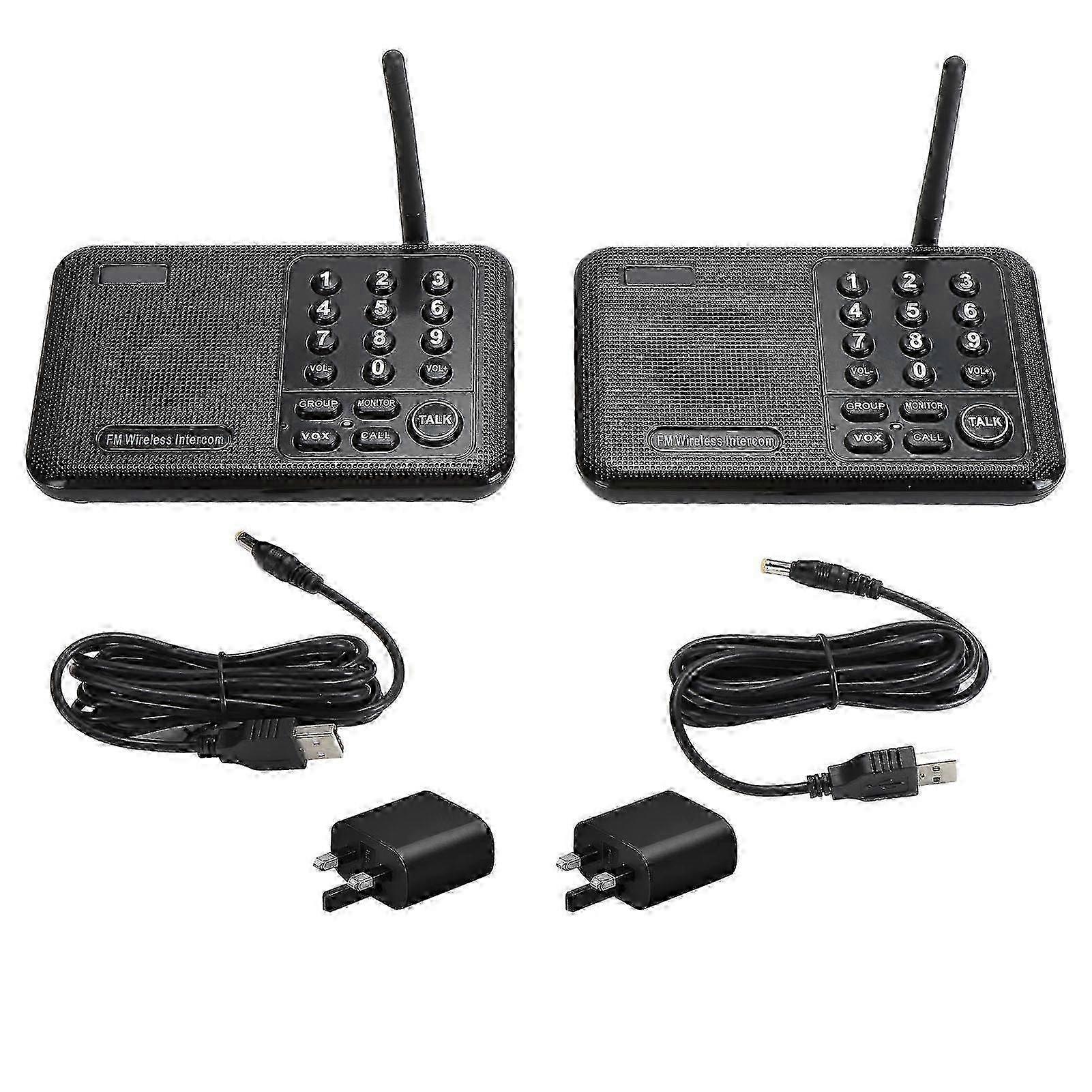 2025 Intercom System 3280ft Long Range 10 Channel 3 Code Anti Interference 8 Speed Volume Adjustment Wireless Intercoms for House Business Office