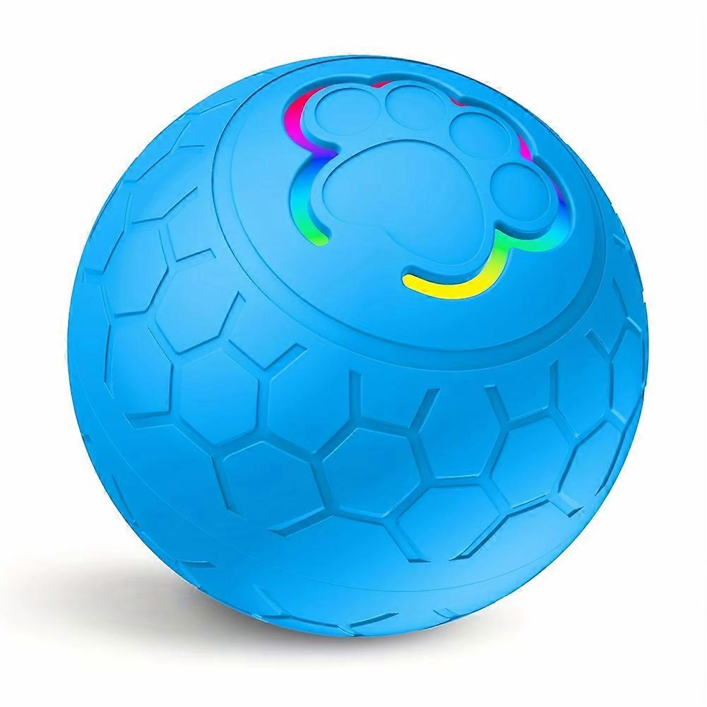 Interactive LED Pet Ball - Smart Rechargeable Toy with Automatic Bouncing, Rolling Actions, and Col