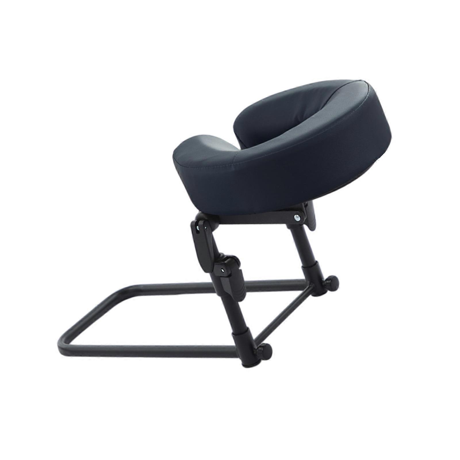 Easy Installation Foldable Head Suspension Pillow Featuring Easy Setups for Immediate Neck Comfortable Support  gray blue