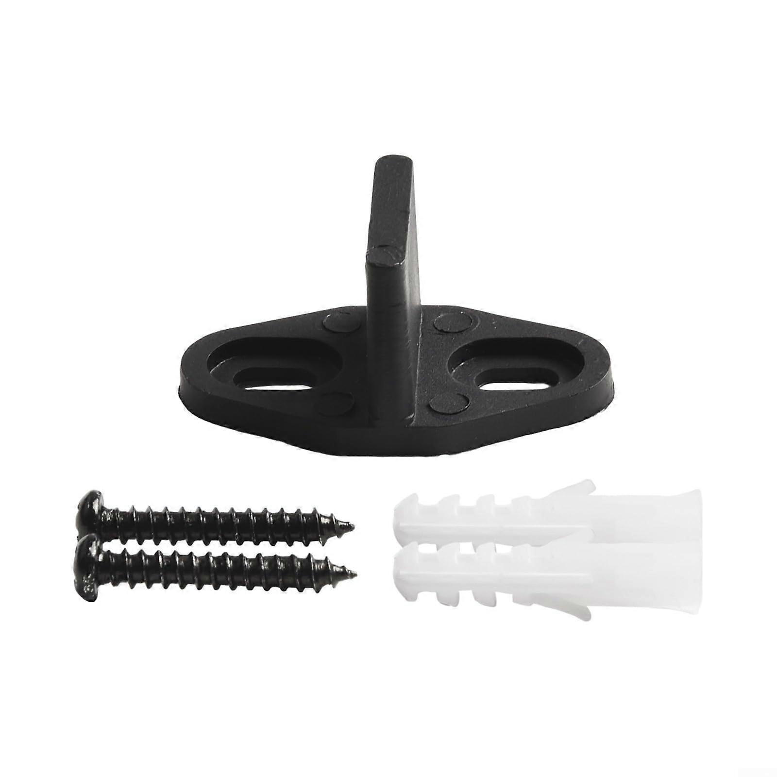 Sliding Barn Door Floor Guide Adjustable Black Bottom Track for Smooth Quiet Operation