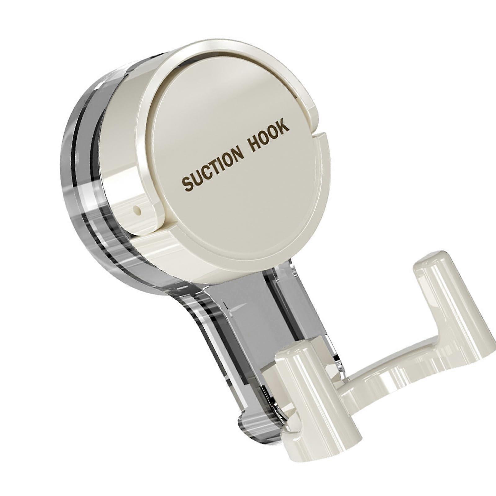 Suction Cup Hooks Double Head Waterproof No Drill Wall Mount for Bathroom Kitchen Towels Keys